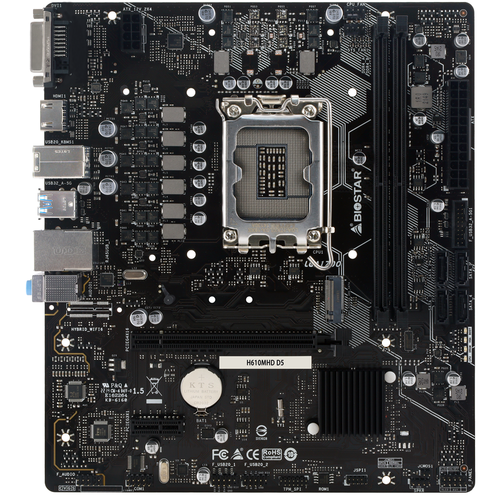 Материнская плата Biostar H610MHD D5