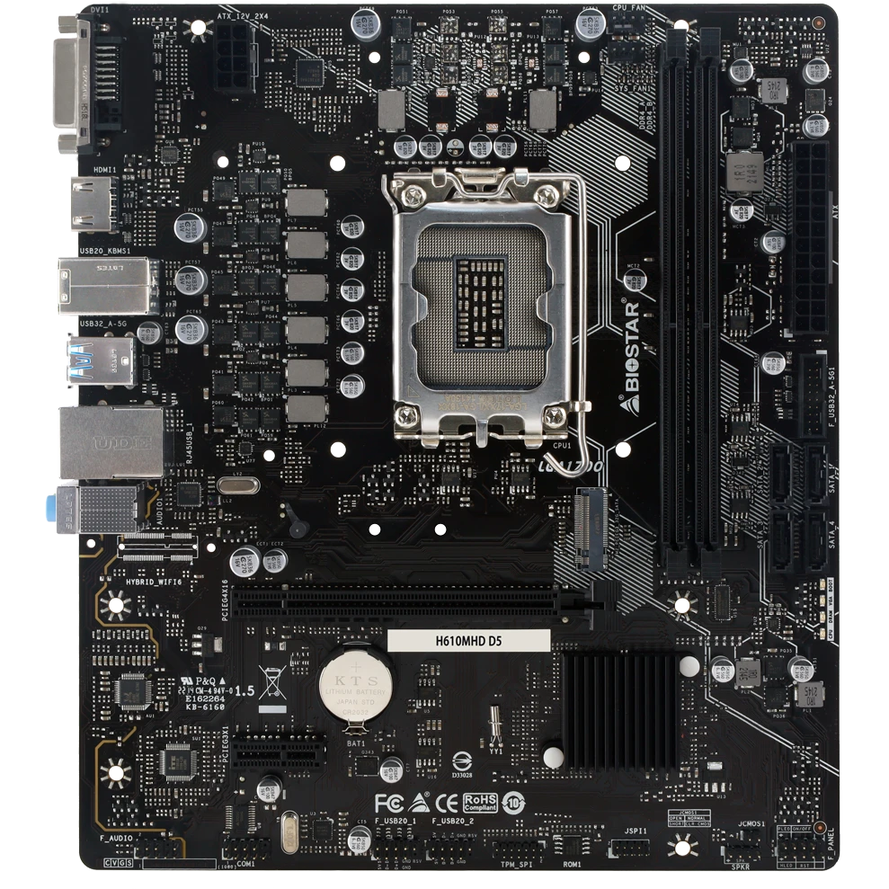 Материнская плата Biostar H610MHD D5
