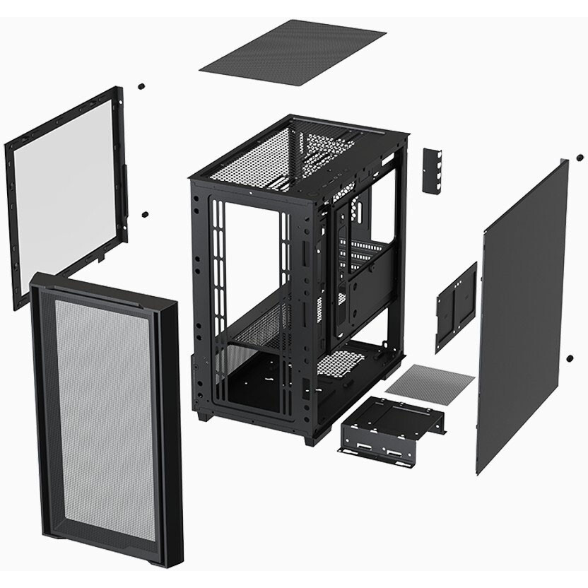 Корпус XASTRA A400M 3FRGB Black - A400M-2FC14F-1FC12F - фото 8