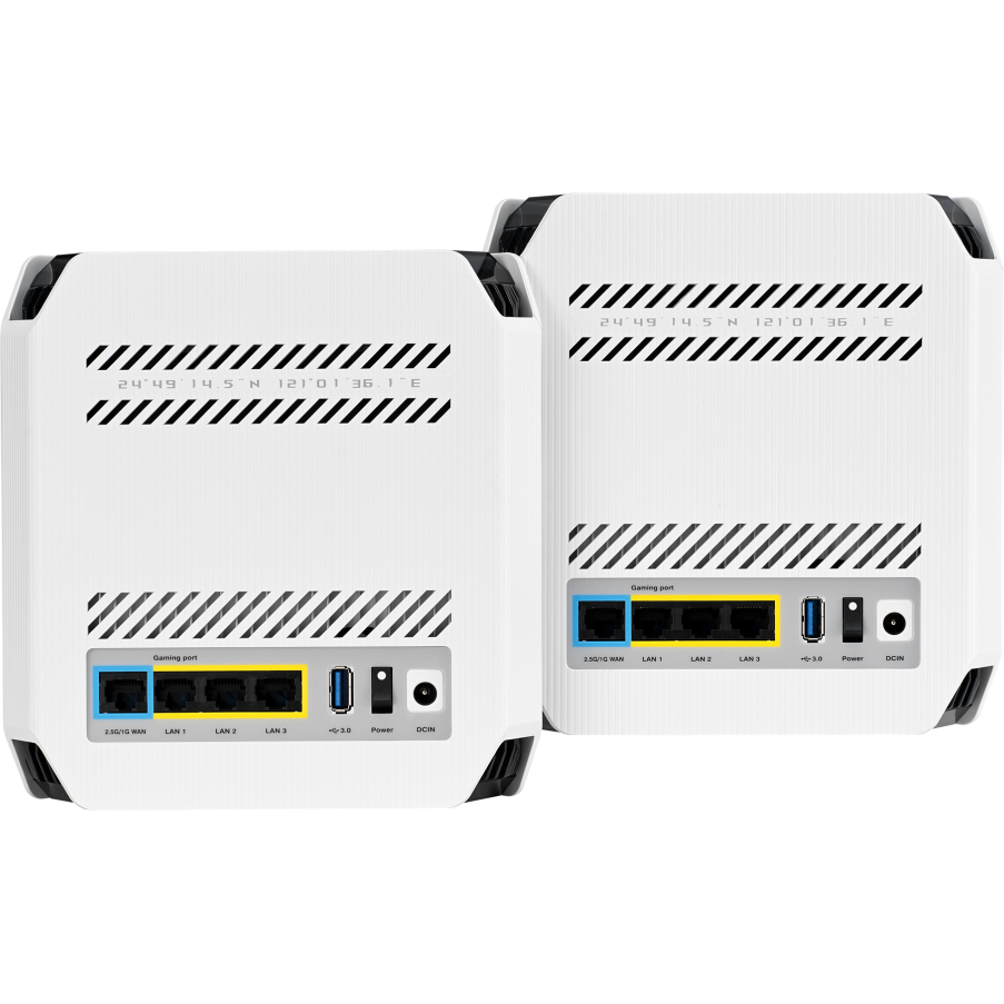 Mesh система ASUS ROG Rapture GT6 Moonlight White (2 шт.) - GT6(W-2-PK) - фото 6