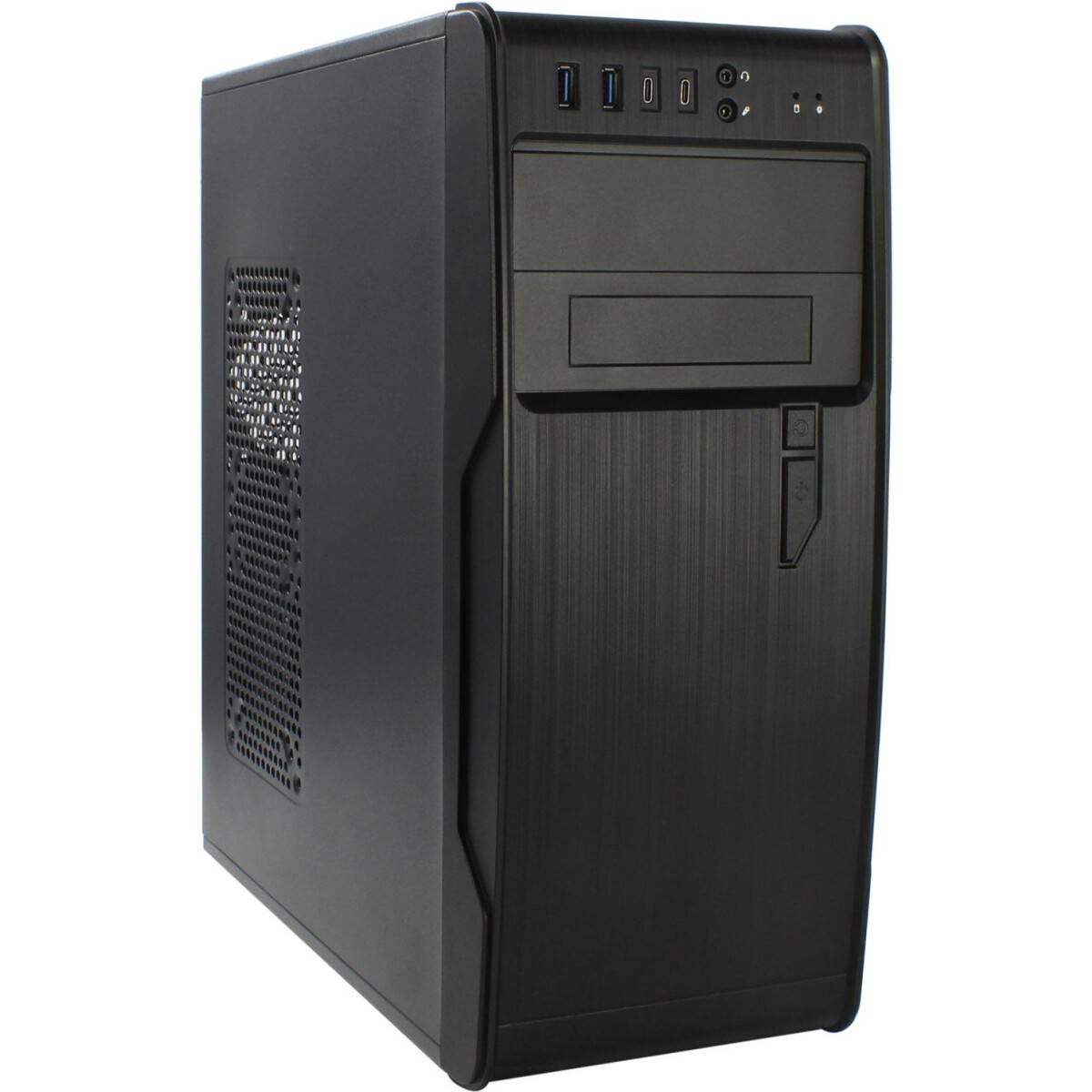 Корпус PowerCool S1008BK-2U3C Black