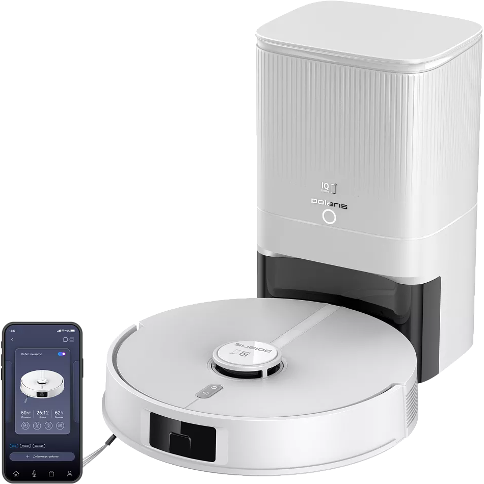 Робот-пылесос Polaris PVCRDC 5006 Wi-Fi IQ Home White