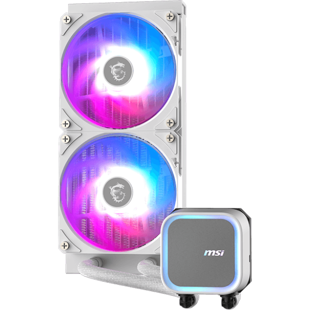 Система жидкостного охлаждения MSI MAG CORELIQUID A13 240 WHITE - 306-7ZWCA21-L80 - фото 2