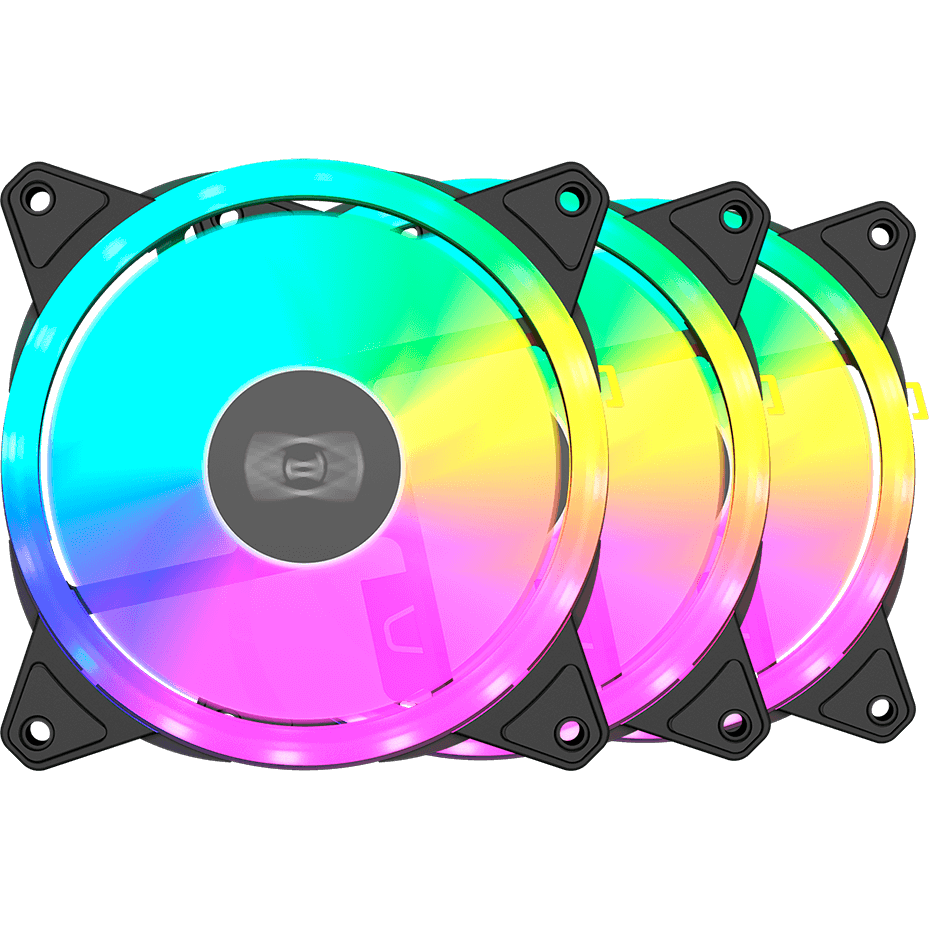 Вентилятор для корпуса PCcooler F3 T120 ARGB Black (3 шт.) - F3 T120 ARGB BK 3 IN 1