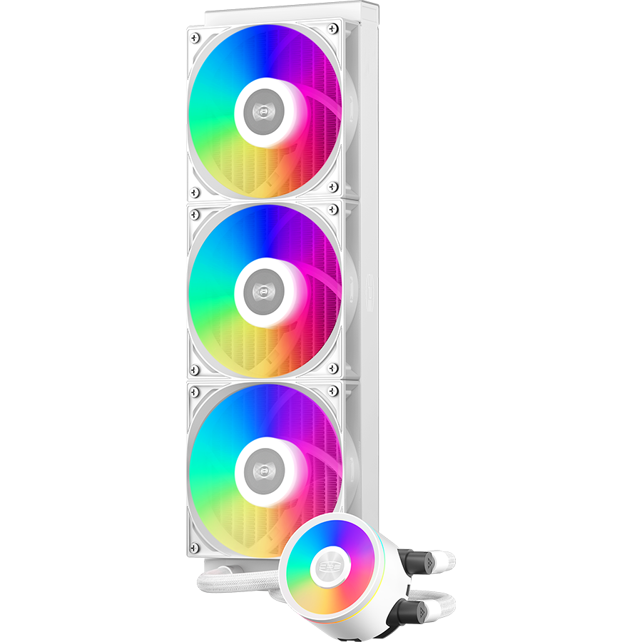 Система жидкостного охлаждения PCcooler DA360 Pro ARGB WH - фото 2