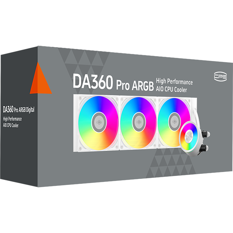 Система жидкостного охлаждения PCcooler DA360 Pro ARGB WH - фото 8