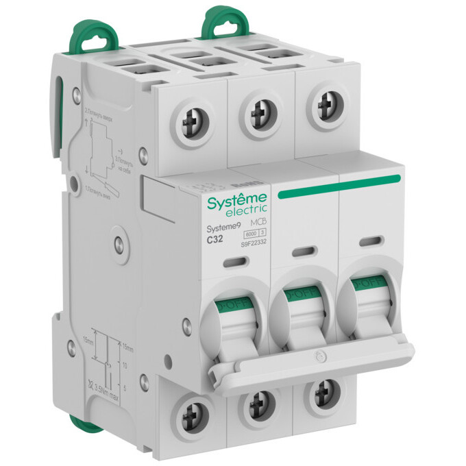 Автоматический выключатель Schneider Electric Systeme9 S9F22332