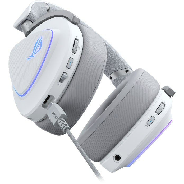 Гарнитура ASUS A701 ROG DELTA II White - 90YH03W0-BHUA10 - фото 5