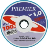 Кабель акустический PREMIER SCC-TR CCA 2х1, 100м (25-015 100)