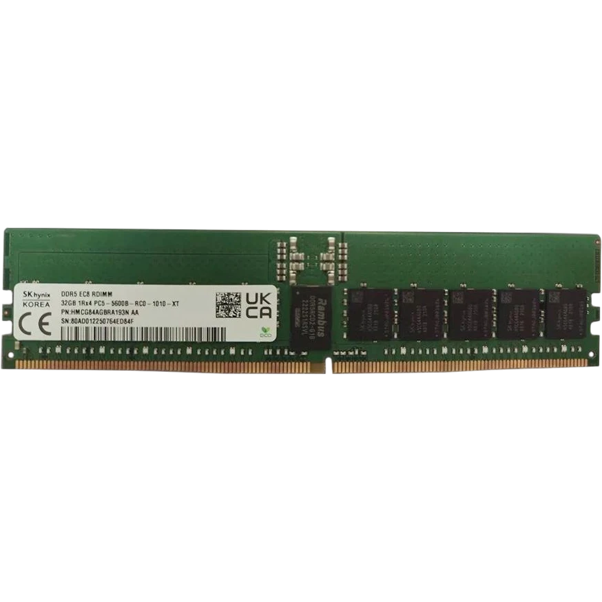 Оперативная память 32Gb DDR5 5600MHz Hynix ECC Reg (HMCG84AGBRA193N) OEM