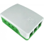 Корпус для одноплатного компьютера ACD White+Green ABS Case for Raspberry Pi 4B (RA601)