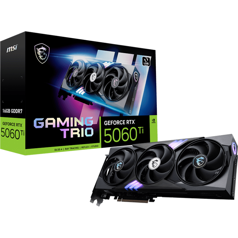 Видеокарта NVIDIA GeForce RTX 5060 Ti MSI 16GB (RTX 5060 TI 16G GAMING TRIO) - фото 7
