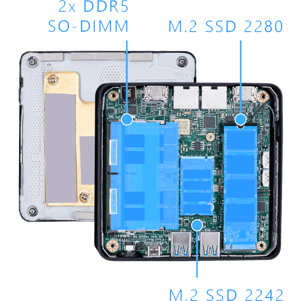 Мини ПК MSI Cubi NUC AI 1UMG-064XRU - 9S6-B20911-065 - фото 11