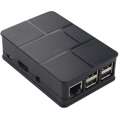 Корпус для одноплатного компьютера ACD Black ABS Plastic Case Brick style w/ Camera cable hole for Raspberry Pi 3 B (RA186)