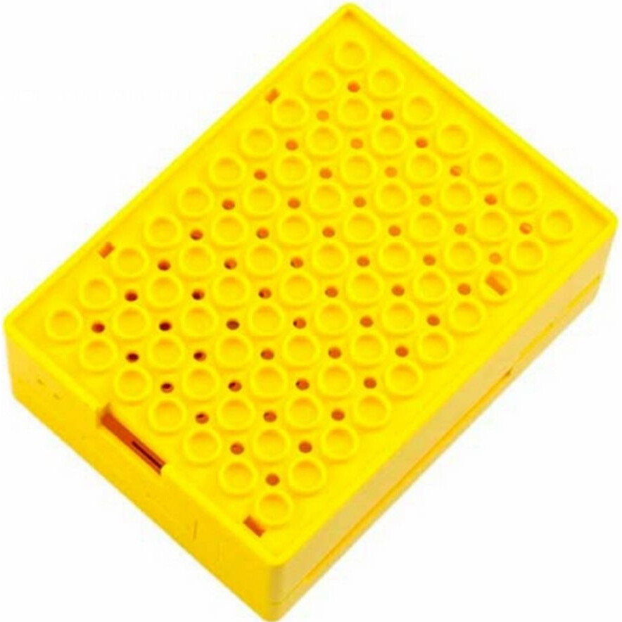 Корпус для одноплатного компьютера ACD Yellow ABS Plastic Building Block case for Raspberry Pi 3 B (RA185) - фото 2