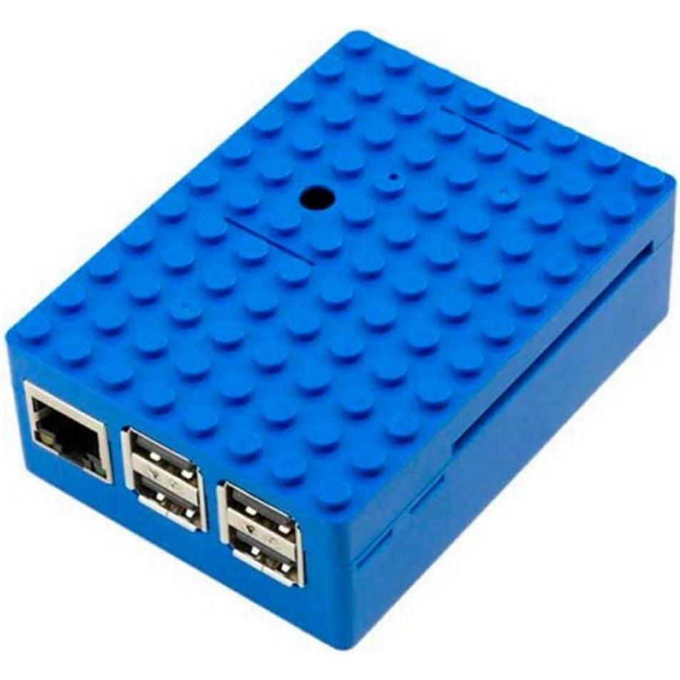 Корпус для одноплатного компьютера ACD Blue ABS Plastic Building Block case for Raspberry Pi 3 B (RA184) - фото 2