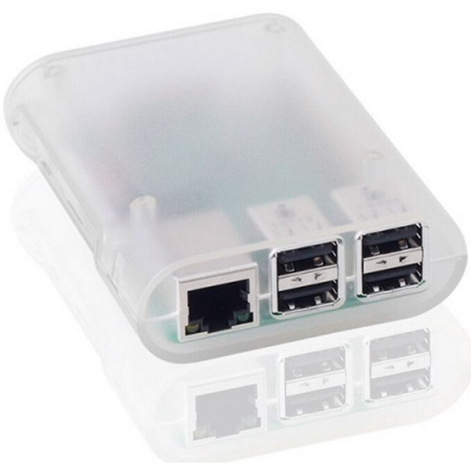 Корпус для одноплатного компьютера ACD Transparent ABS Plastic Injection Molding case with Stripe for Raspberry Pi 3 B (RA076)