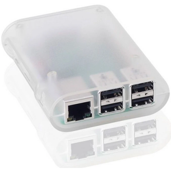 Корпус для одноплатного компьютера ACD Transparent ABS Plastic Injection Molding case with Stripe for Raspberry Pi 3 B (RA076) - RA076 