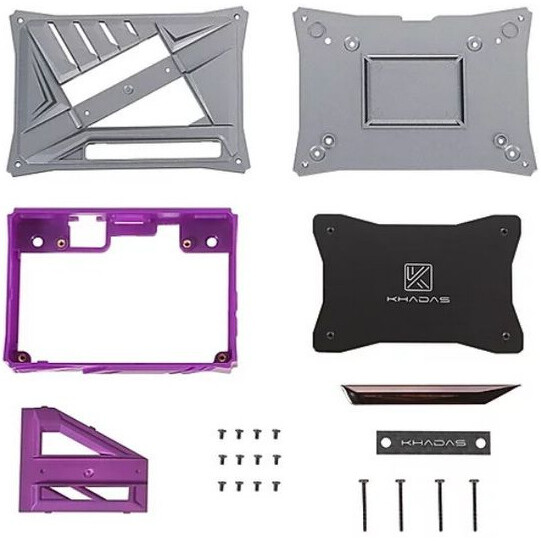 Корпус для одноплатного компьютера Khadas VIMs DIY Case Purple (KCS-P-001) - фото 3