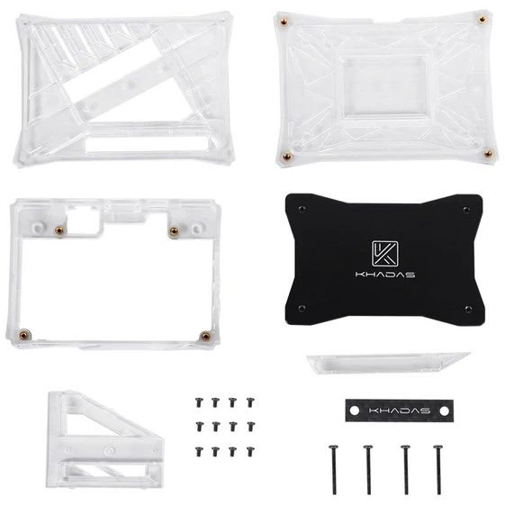 Корпус для одноплатного компьютера Khadas VIMs DIY Case Transparent (KCS-T-001) - фото 2