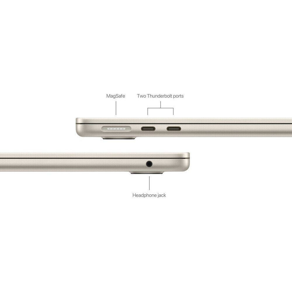 Ноутбук Apple MacBook Air 13 Starlight (M4, 2025) (MW103RU/A) - фото 6