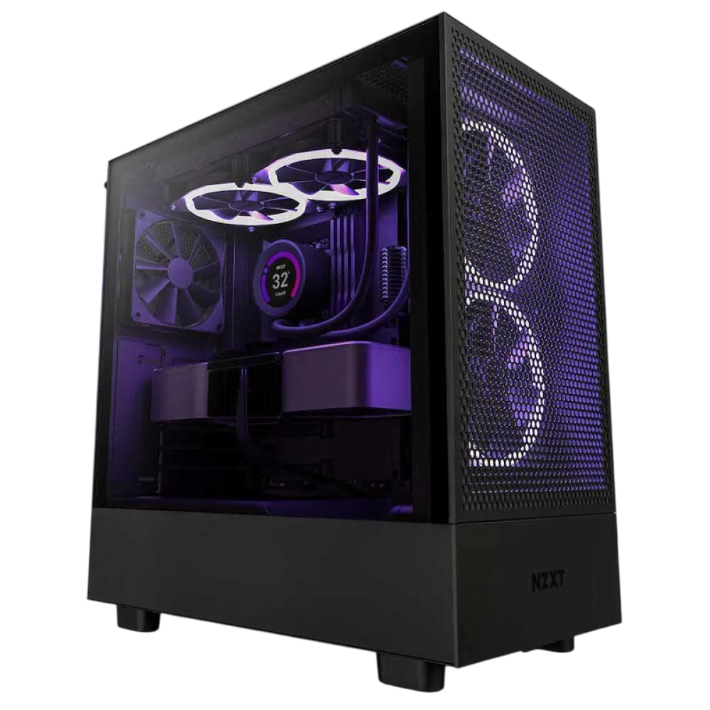 Корпус NZXT H5 Flow RGB Black - CC-H52FB-R1