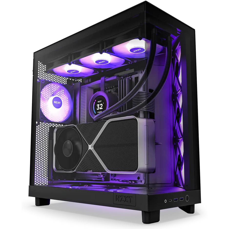 Корпус NZXT H6 Flow RGB Black - CC-H61FB-R1