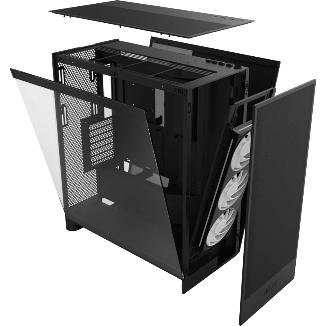 Корпус NZXT H7 Flow RGB Black - CM-H72FB-R1 - фото 5