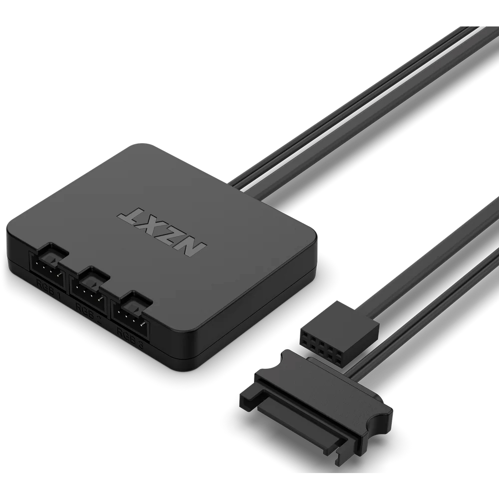 Вентилятор для корпуса NZXT F120 RGB Core Black (3 шт.) - RF-C12TF-B1 - фото 5