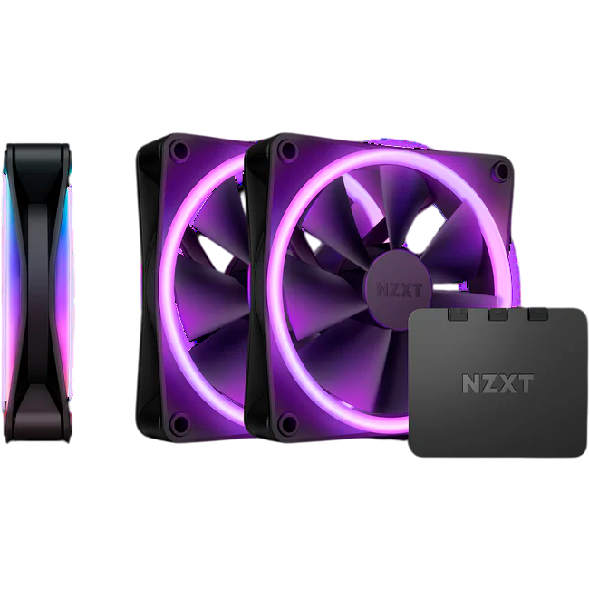 Вентилятор для корпуса NZXT F120 RGB DUO Black (3 шт.)