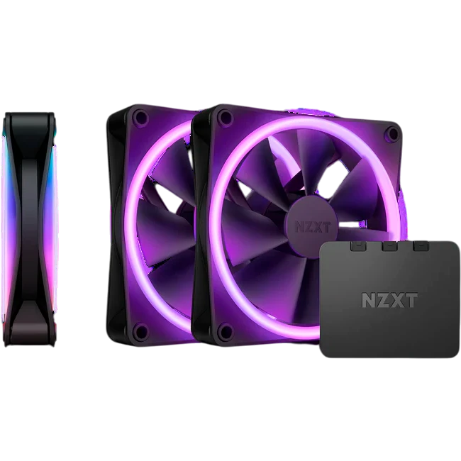 Вентилятор для корпуса NZXT F120 RGB DUO Black (3 шт.) - RF-D12TF-B1