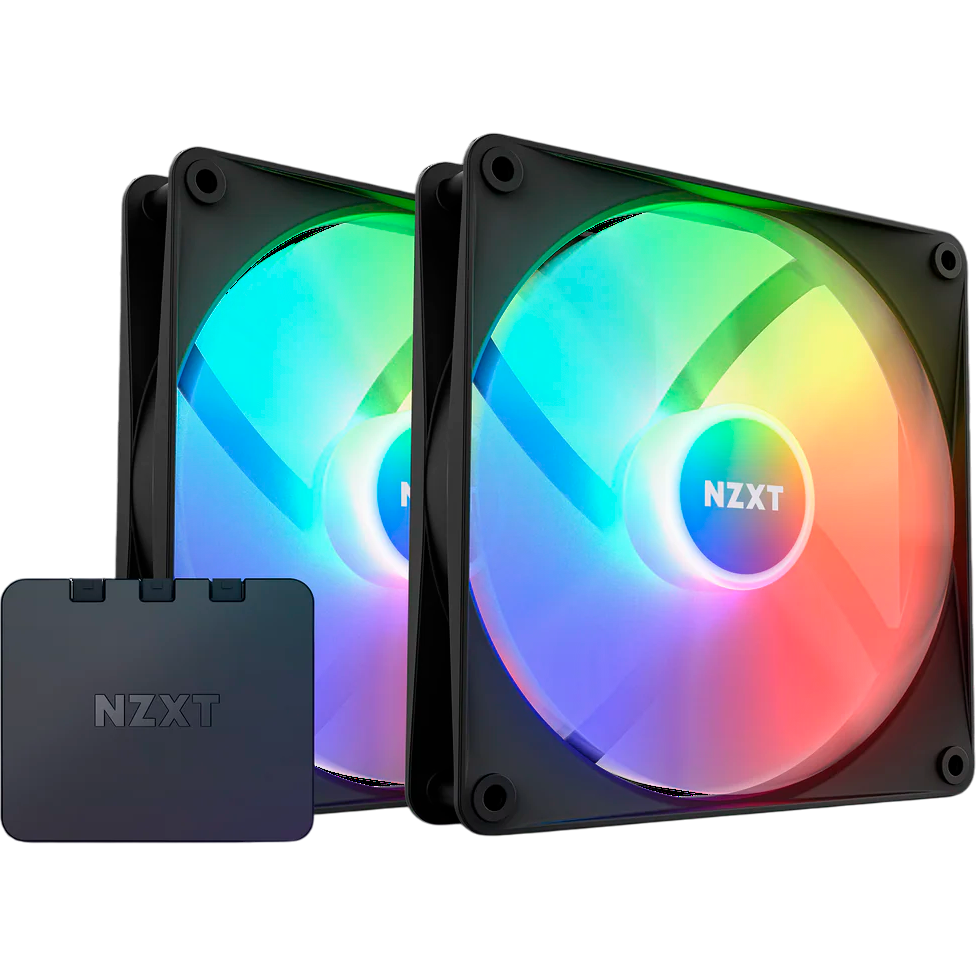 Вентилятор для корпуса NZXT F140 RGB Core Black (2 шт.) - RF-C14DF-B1