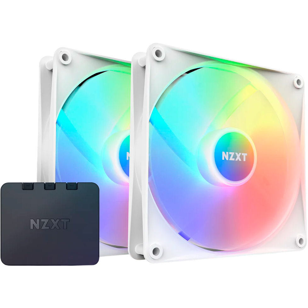 Вентилятор для корпуса NZXT F140 RGB Core White (2 шт.)