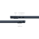 Ноутбук Apple MacBook Air 13 Midnight (M3, 2024) (MC8Q4ZP/A)