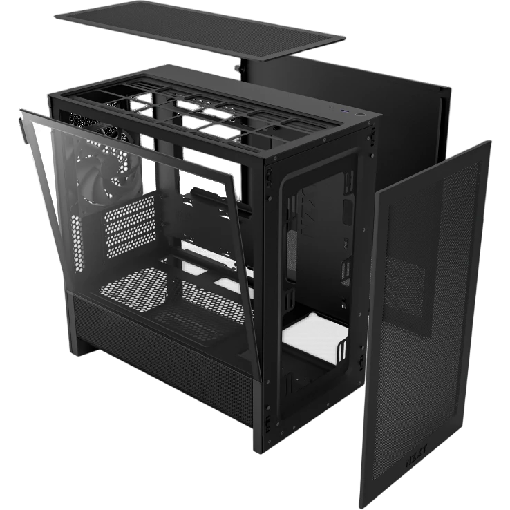 Корпус NZXT H3 Flow Black - CC-H31FB-01 - фото 2
