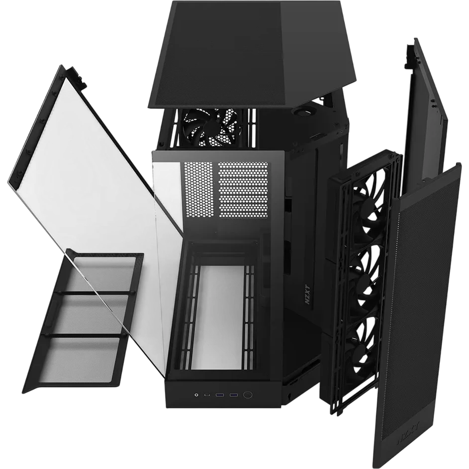 Корпус NZXT H9 Flow RGB Black - CM-H92FB-R1 - фото 8