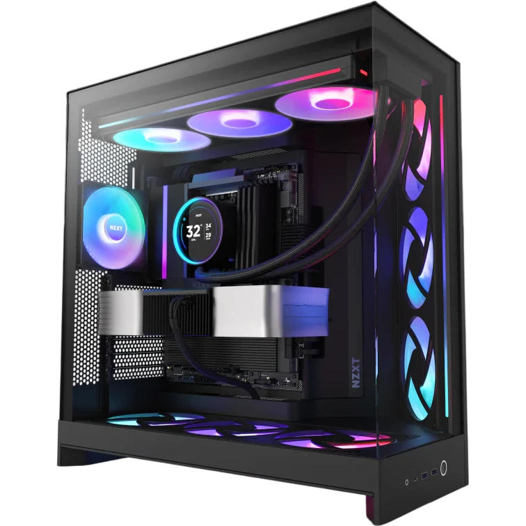Корпус NZXT H9 Flow RGB Black - CM-H92FB-R1 - фото 9