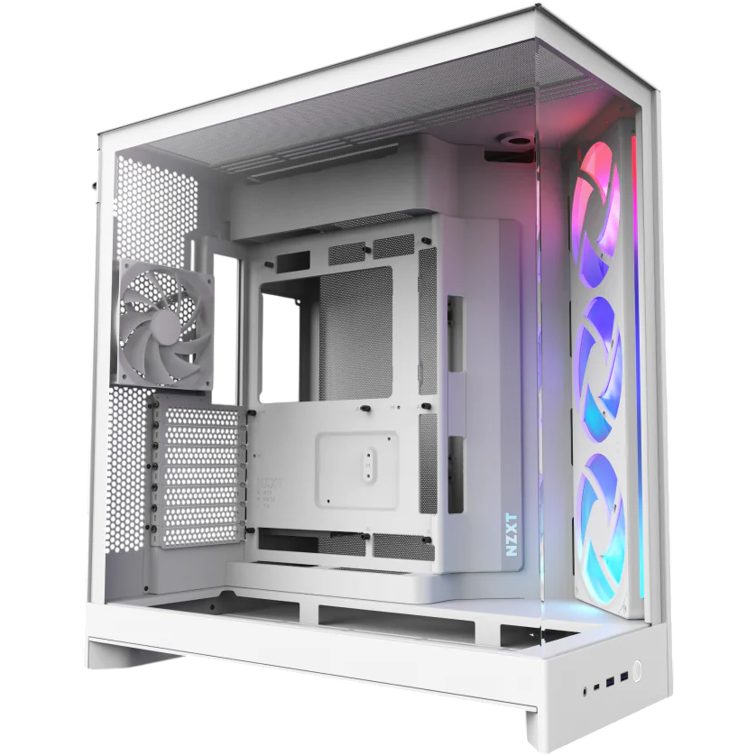 Корпус NZXT H9 Flow RGB White - CM-H92FW-R1
