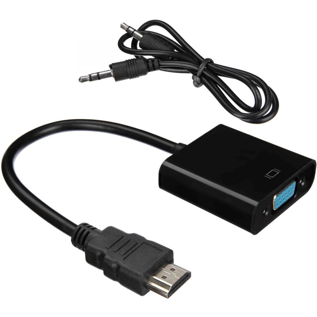 Переходник HDMI (M) - VGA (M), 0.2м, ACD ACD-DAHVF-01B