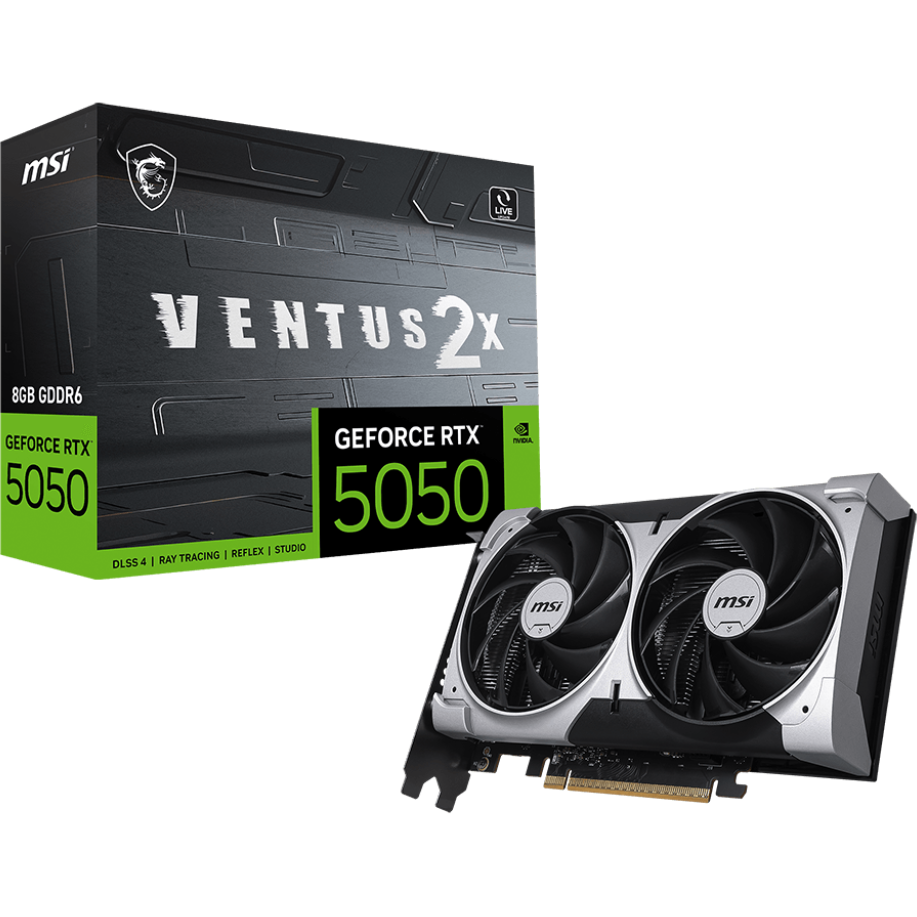 Видеокарта NVIDIA GeForce RTX 5050 MSI 8Gb (RTX 5050 8G VENTUS 2X) - фото 5