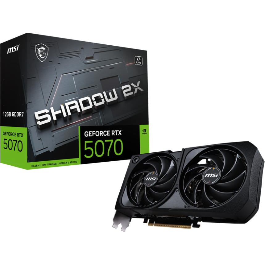 Видеокарта NVIDIA GeForce RTX 5070 MSI 12Gb (RTX 5070 12G SHADOW 2X) - фото 6