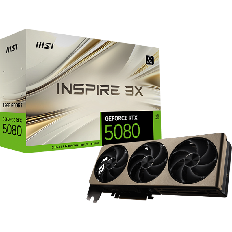 Видеокарта NVIDIA GeForce RTX 5080 MSI 16Gb (RTX 5080 16G INSPIRE 3X) - фото 5