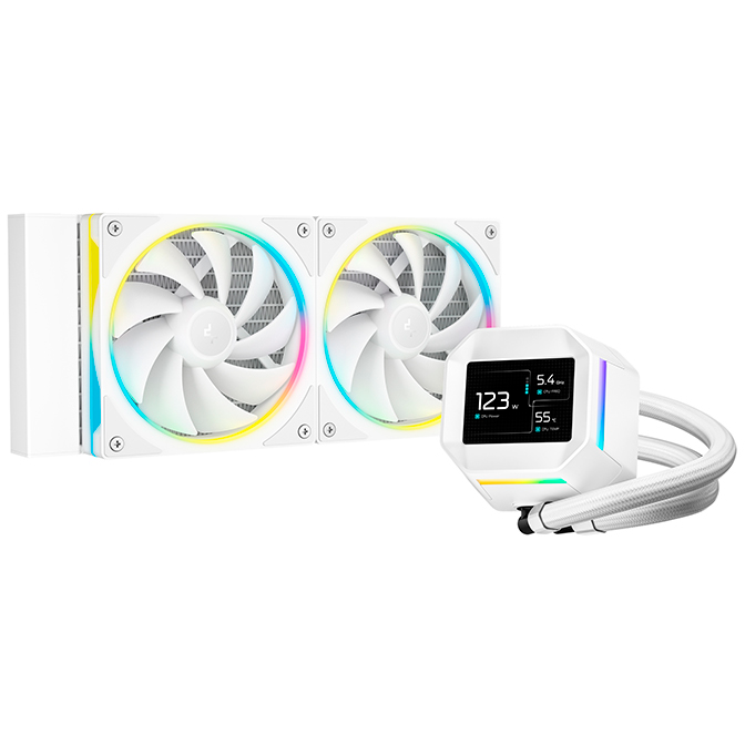 Система жидкостного охлаждения DeepCool LM240 WH