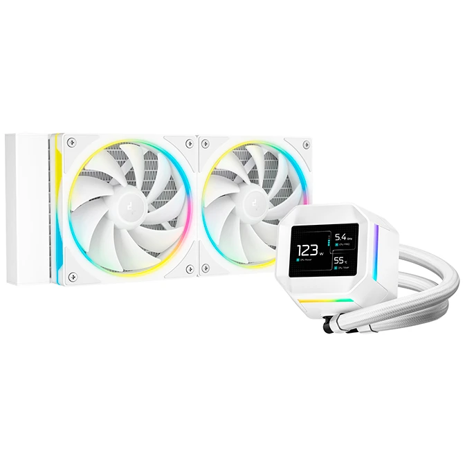 Система жидкостного охлаждения DeepCool LM240 WH