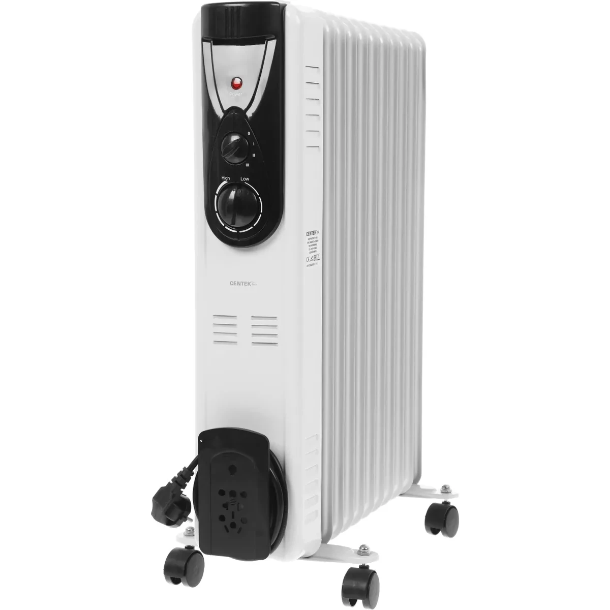 Масляный радиатор CENTEK CT-6202 White