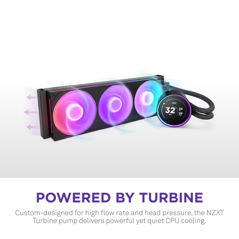Система жидкостного охлаждения NZXT Kraken Elite 420 Black (RL-KR42E-B2) - фото 2