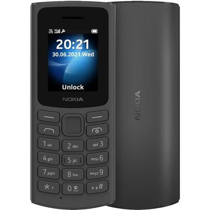 Телефон Nokia 105 Dual Sim Charcoal (TA-1557)