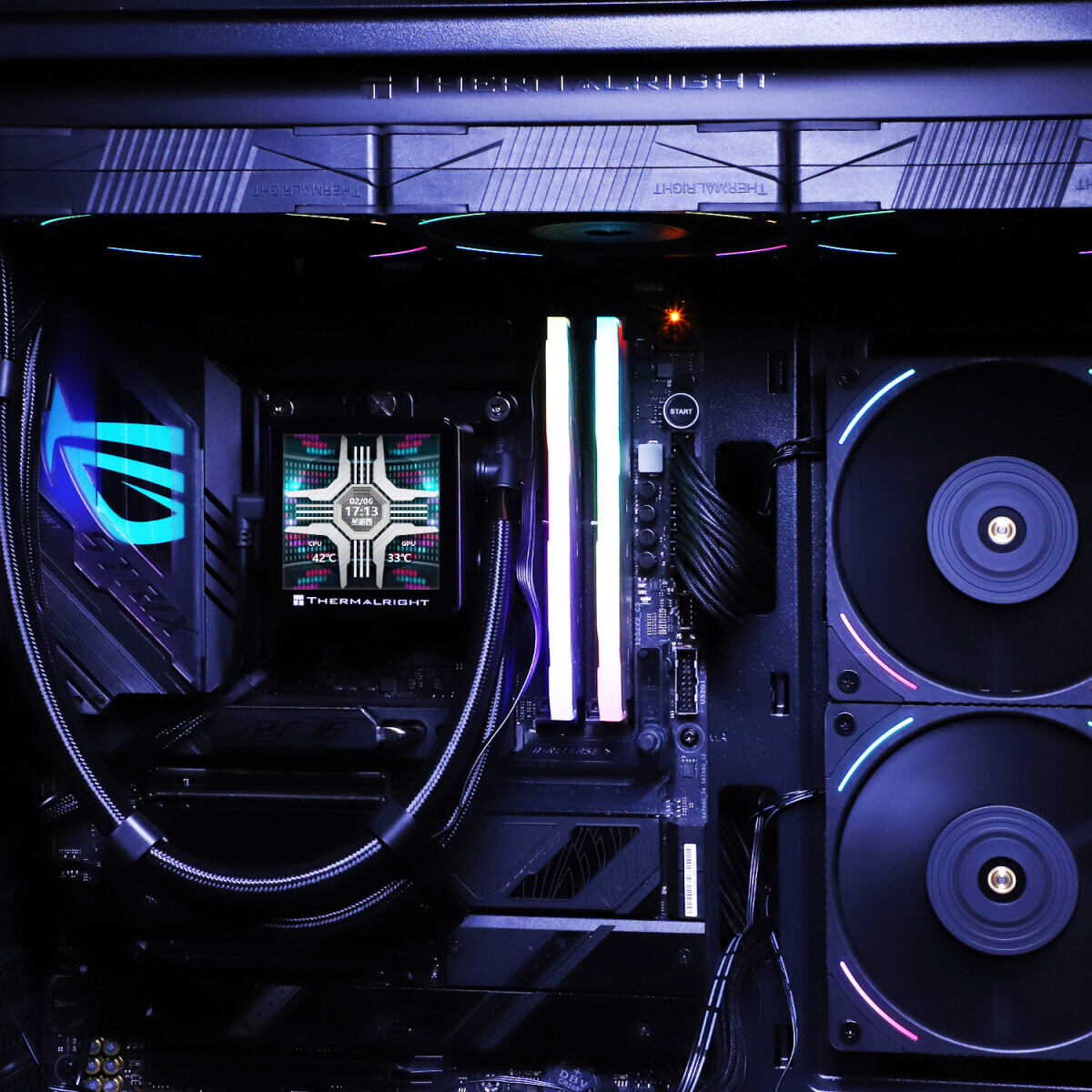 Система жидкостного охлаждения Thermalright Frozen Vision 360 ARGB Black V2 - RFV360ABV2 - фото 5