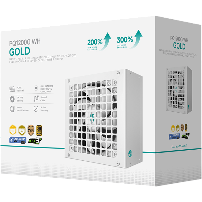 Блок питания 1200W GamerStorm (DeepCool) PQ1200G WH - фото 5