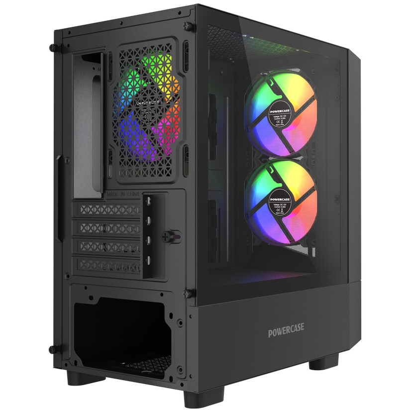 Корпус Powercase Mistral Micro A15B Black - CMMA15B-L3 - фото 6